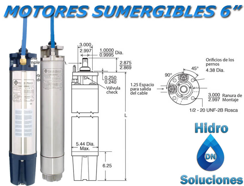 MOTOR SUMERGIBL 100 HP FRANKLIN 8&quot; 460V