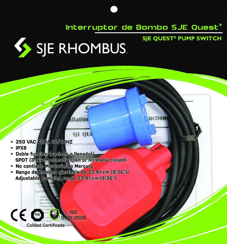 GUARDANIVEL SWITCH FLOTE SJE RHOMBUS QUEST