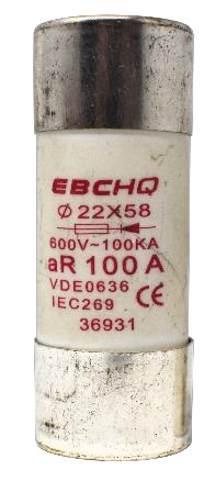 FUSIBLE AR 100KA 60A 22.2X58MM EBCH